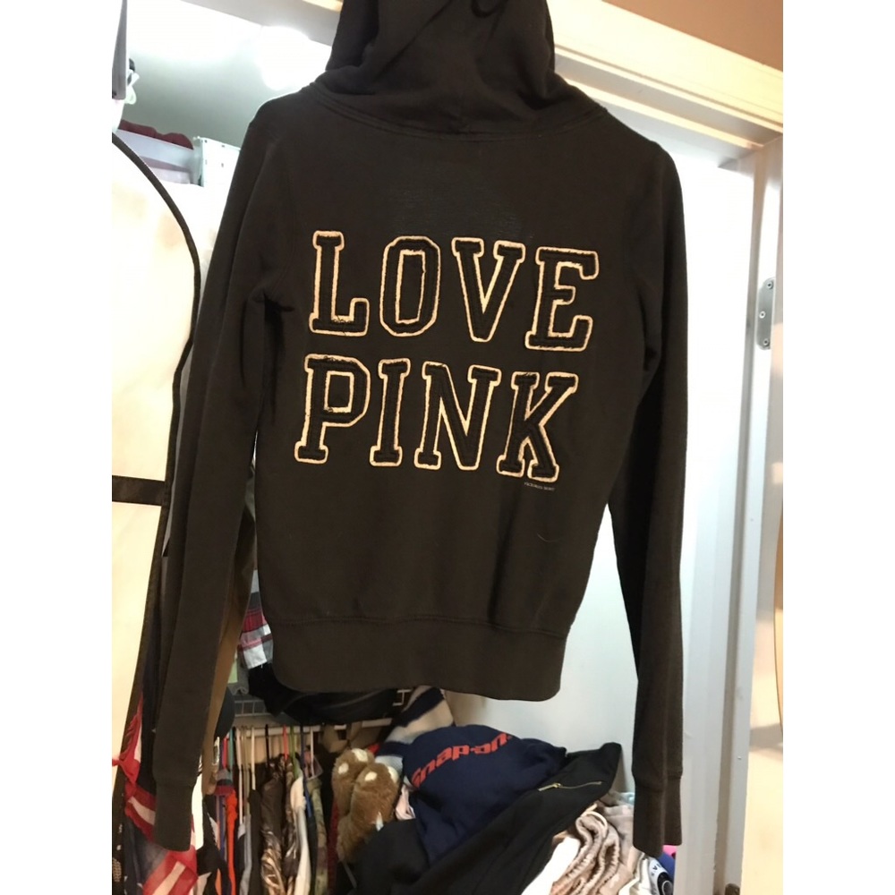 Pink zip up hoodie